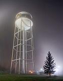 Foggy Night Water Tower_30996-31001